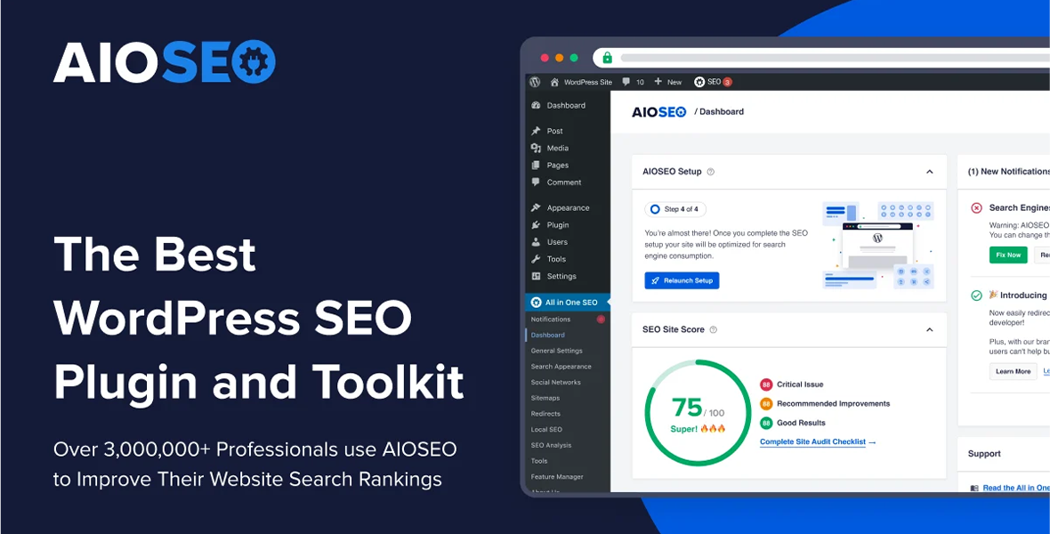 AIOSEO All in One SEO Pro (Pro Plan + Addons)