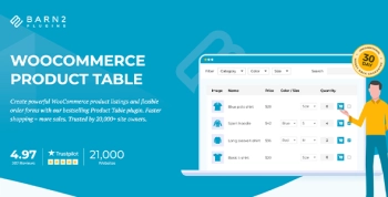 Barn2 WooCommerce Product Table
