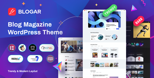 Blogar Theme (Blog WordPress Theme)