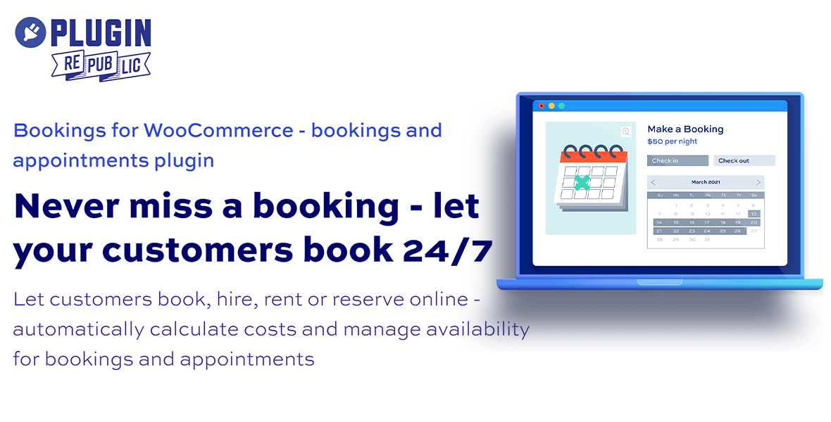 Bookings for WooCommerce (Plugin Republic)