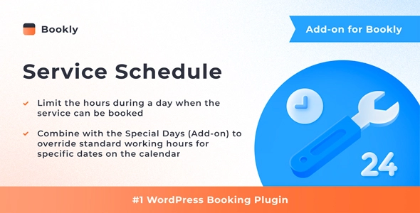 Bookly Service Schedule (Add on)