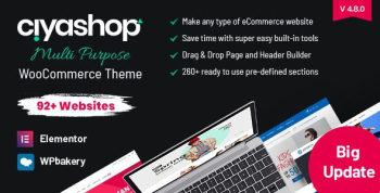 CiyaShop Responsive Multi Purpose WooCommerce WordPress Theme
