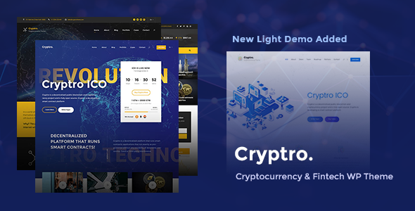 Cryptro Theme (Crypto, NFT, Blockchain, Bitcoin WordPress)