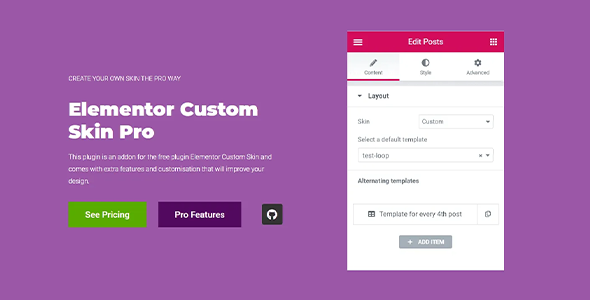 Elementor Custom Skin Pro