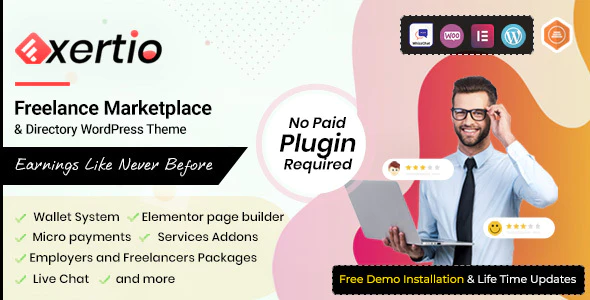 Exertio Theme (Freelance Marketplace WordPress Theme)