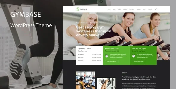 GymBase Theme (Gym Fitness WordPress Theme)