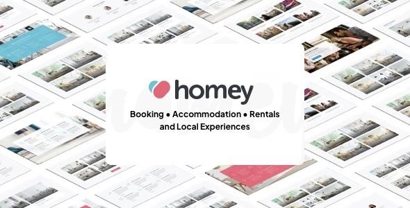 Homey Theme (Booking and Rentals WordPress Theme)