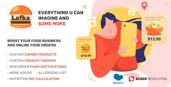 Lafka Theme - Multi Store Burger - Pizza & Food Delivery WooCommerce Theme