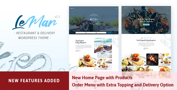 LeMar Theme (Seafood Restaurant WordPress Theme)