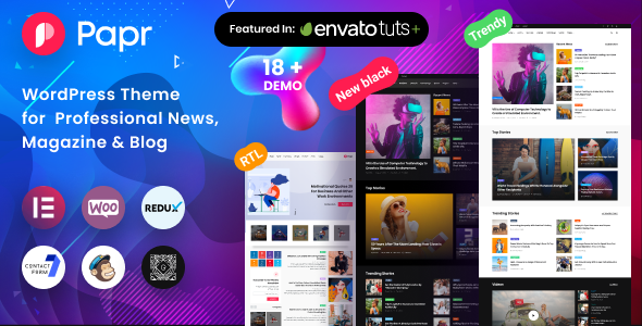 Papr Theme (Newspaper News WordPress)