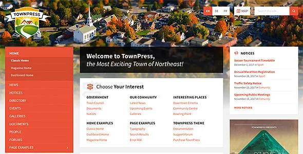 TownPress Theme (Municipality & Town Government WordPress Theme)