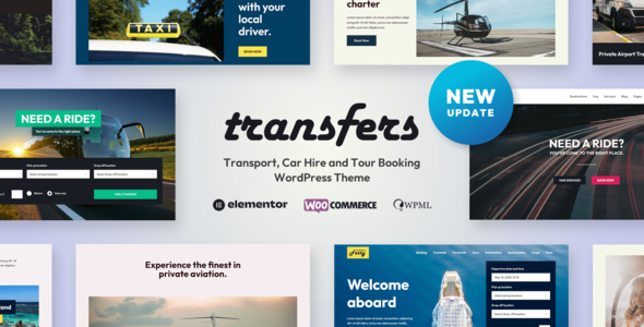 Transfers Theme (Transport and Car Hire WordPress Theme)