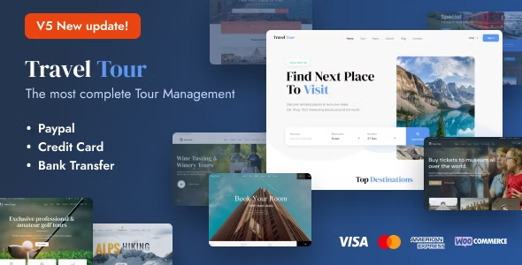 Travel Tour Theme Travel Booking WordPress