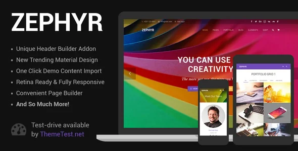 Zephyr Theme (Material Design Theme)